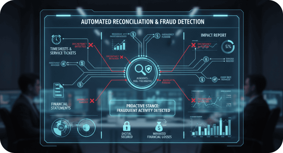 Automated Reconciliation &
Fraud Detection: